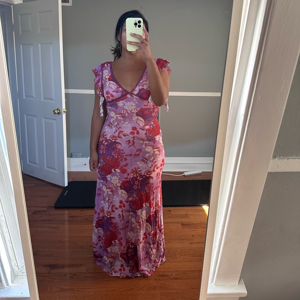 Princess Polly Purple and Red Backless Dress